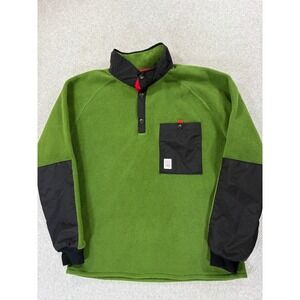 Topo Designs Polartec Fleece VISTA Light Weight Pullover (Men's Large)‎ Green